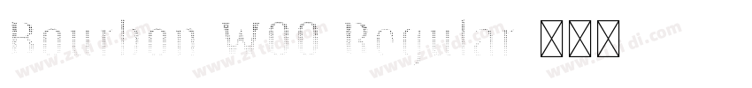 Bourbon W00 Regular字体转换
